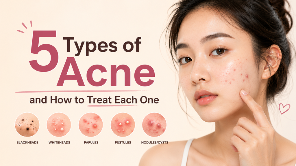 5 types of acne and how to treat each one
